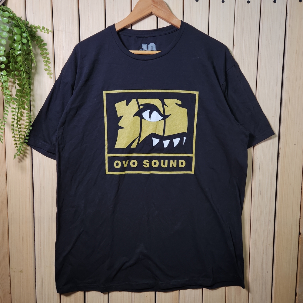 OVO Tshirt, Raptors Aniversary, OVO Sound Black T-Shirt